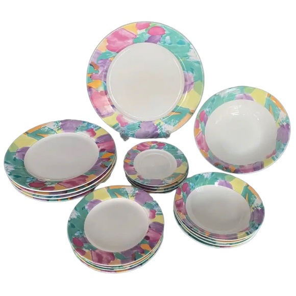 Signature Other - Vintage 1980's IMAGES Riviera/Van Beers by Signature Dinnerware Set